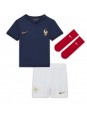 Otroški Nogometna dresi replika Francija Adrien Rabiot #14 Domači SP 2022 Kratek rokav (+ hlače)